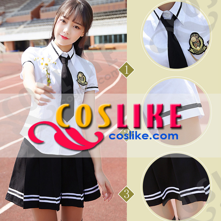 韓国学校 女子高生学生服 プリーツスカート